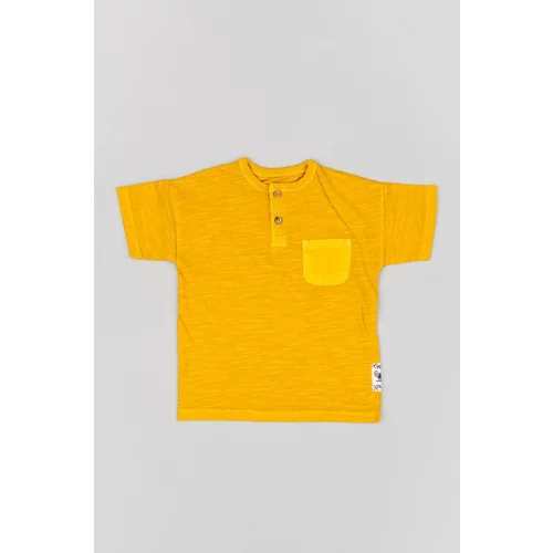 Zippy Dječja pamučna majica kratkih rukava boja: narančasta, glatki model