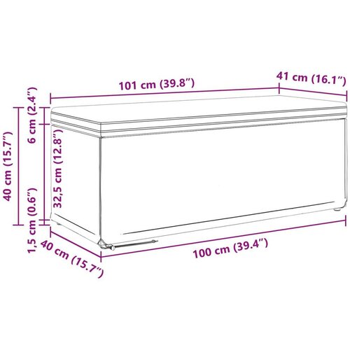  Stolica Tamno siva 101 x 41 x 40 cm Tkanina i konstruirano drvo - Tamno siva 100 cm tkanina Slike