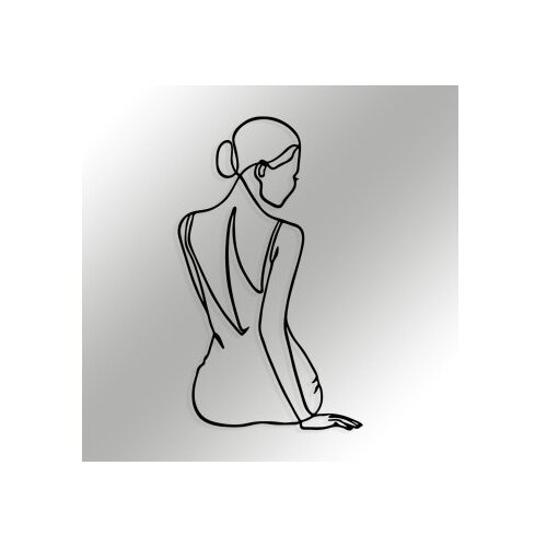 Wallity Zidna dekoracija Belleza, 38x65cm, Crna Slike