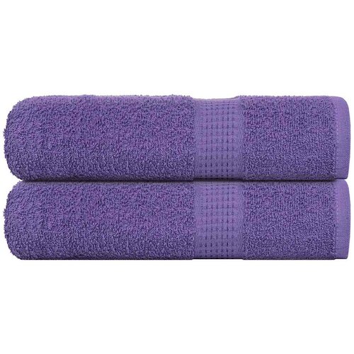 VidaXL Kopalne brisače 2 kos vijolična 100x150 cm 360 g/m&amp;sup2; 100% bombaž Slike