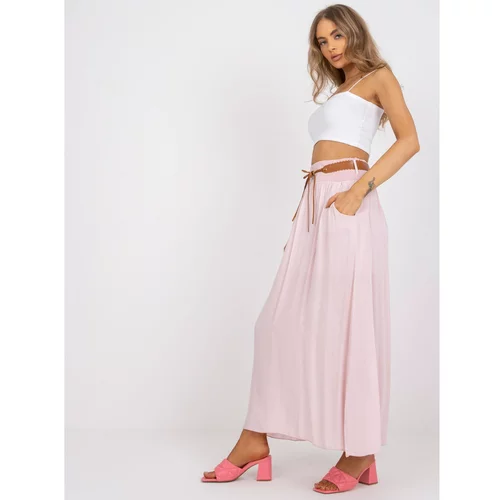 Fashion Hunters Light pink airy maxi skirt for the summer OCH BELLA