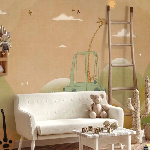  Foto tapeta - Traveling Giraffe 250x175 Premium Slike