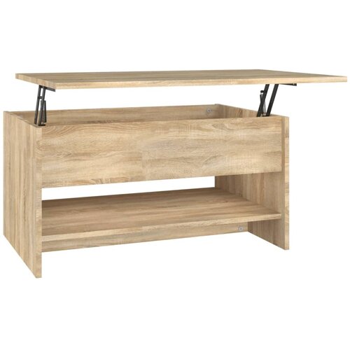 Maison Chic Klubska mizica - kavna mizica - Nizka mizica sonoma hrast 80x50x40 cm inženirski les, (21752412) Cene