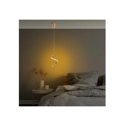 Opviq LED viseča svetilka v zlati barvi ø 16 cm Likma –