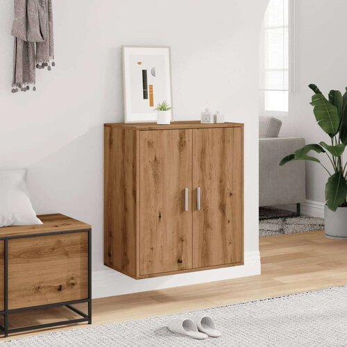 vidaXL Omarica za čevlje artisan hrast 60x35x70 cm inženirski les Cene