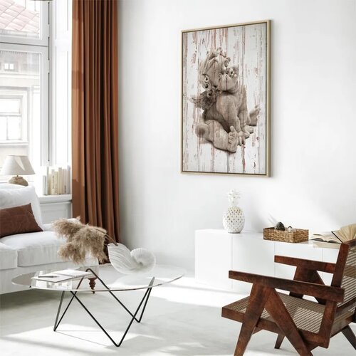  Slika - Pensive Cupid (1 Part) Vertical 80x120 U prirodnom drvenom okviru Slike