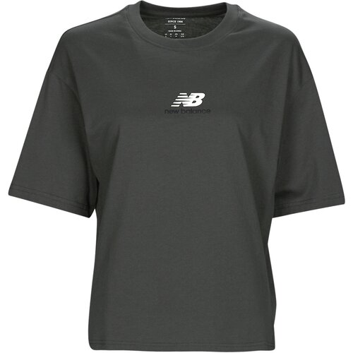 New Balance Majice s kratkimi rokavi Athletics 1/4 Zip Črna Slike