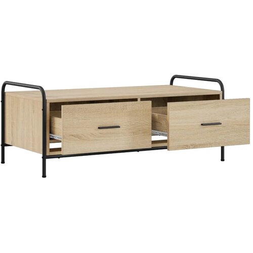  Stolić za kavu Hrast sonoma 99 5 x 49 x 41 cm Konstruirano drvo - Hrast sonoma Slike