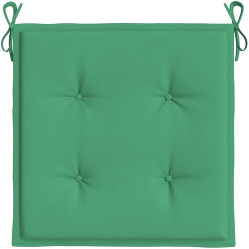  Jastuci za vrtne stolice 2 kom zeleni 50x50x4 cm tkanina Oxford Slike