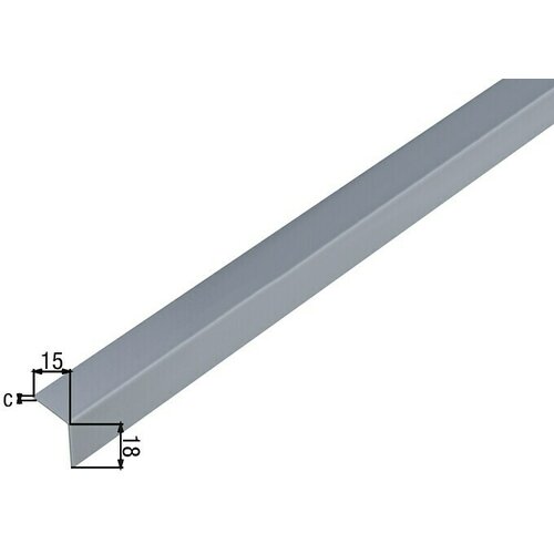 Alberts Rubni profil (D x Š x V: 2.600 x 20 x 20 mm, Jednakokrako, PVC) Cijene