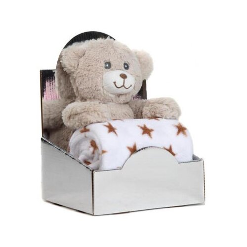 Bbo Set ćebe sa igračkom za bebe Meda, Bež Slike