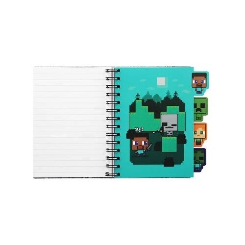 Paladone Bilježnica Creeper s pet pregrada i spiralnim uvezom Slike