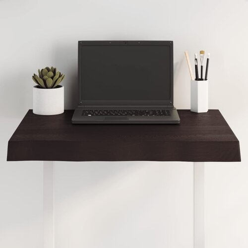 vidaXL Stolna ploča tamnosmeđa 60x40x(2-6) cm obrađena hrastovina Cijene