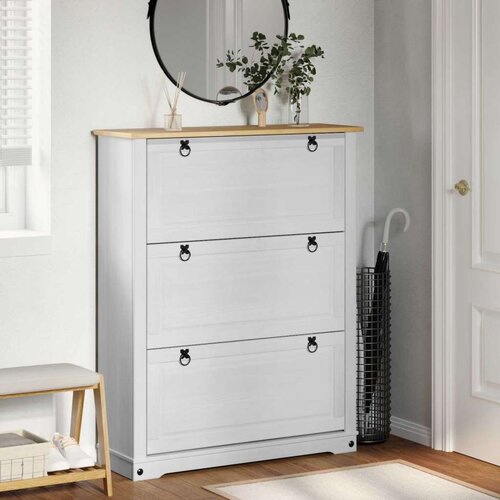  Ormar za cipele s ladicama Corona Bijelo 99 x 32 x 122 cm - 122 cm Bijelo Cijene