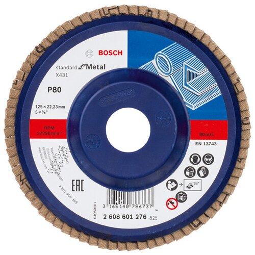 Bosch Lamelni brusni disk X431 Standard for Metal lamelne brusne ploče, ravna verzija 2608601276 Slike