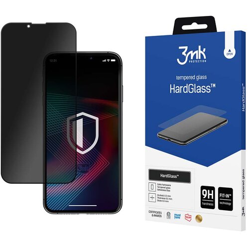 3mk HARDGLASS MAX PRIVACY KALJENO STEKLO ZA APPLE IPHONE 13 14 PRO, (22069346) Slike