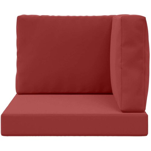  Jastuk za vanjsku sofU 3 pcs boja crnog vina Poliester - boja crnog vina 60 x 60 cm 1x sjedalo +1x naslon +1x bočna strana (3D b Slike