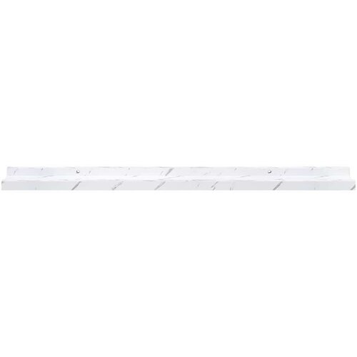  Polica na zidu s policom 2 pcs Bijeli mramor 80 x 9 x 3 cm Slike