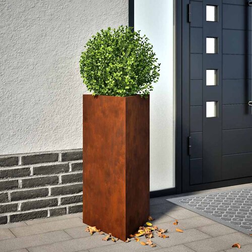  Vrtne sadilice 2 kom trokutasta 40x34,5x75 cm od pohabanog čelika Cijene