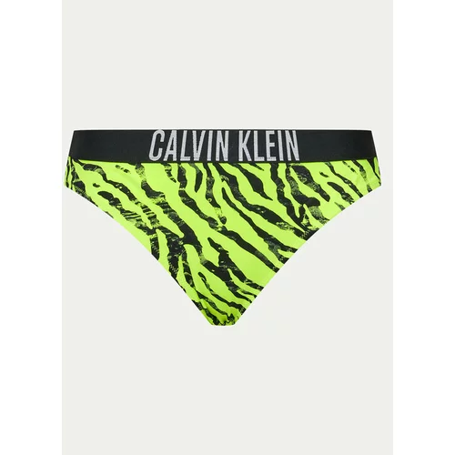 Calvin Klein Swimwear Spodnji del bikini KW0KW02337 Zelena