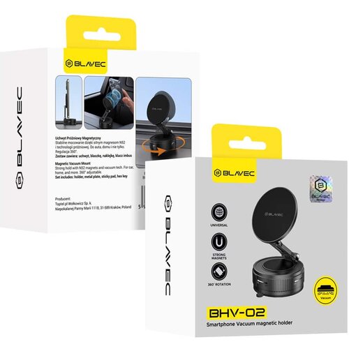BLAVEC Držač za automobil BHV-02 vakuumski magnetski (BHV02-PMB) crni Cijene