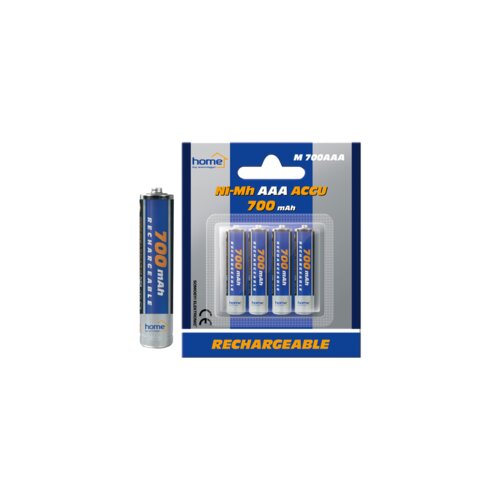 Home Baterija punjiva AAA, 700mAh, blister 4 kom - M 700AAA Cene