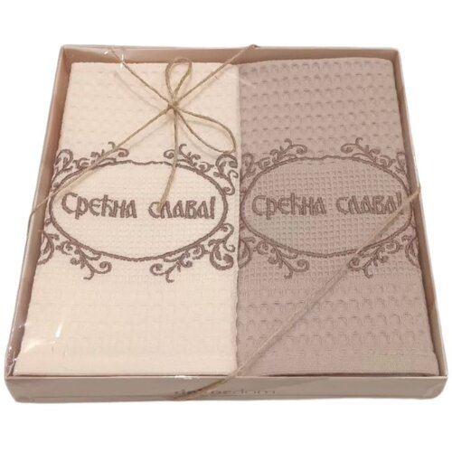 Dekordom Kuhinjska krpa WAFFLE SET BOX 2/1 40x60 - Srećna Slava Cene