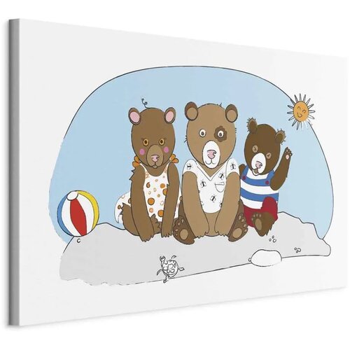  Slika - Teddy Bears on the Beach (1 Part) Wide 90x60 Standard Cijene