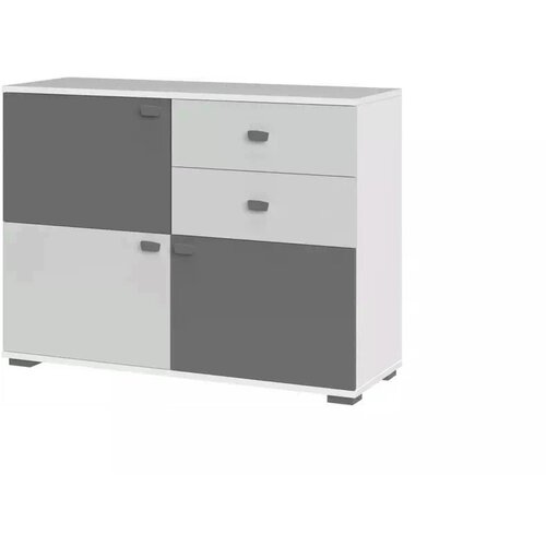 Jela KOMODA C5-Perla siva mat lak/grafit mat lak Slike