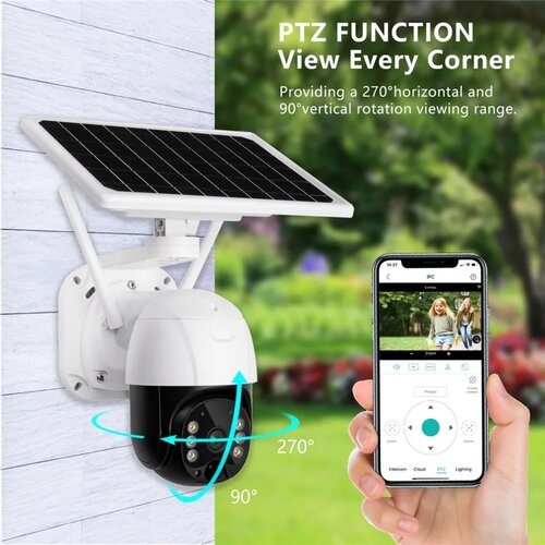  Solarna Kamera WIFI PTZ Kamera 12mpx iCsee 4G Cene