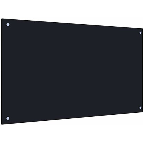  Kuhinjski zid 2 pcs Crna 100 x 60 cm Staklo otporno na udarce Slike
