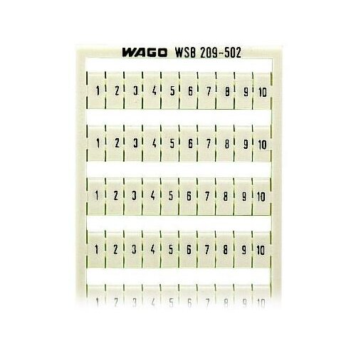 Wago 5 kosov. GmbH &amp;amp; Co. KG Sistem za označevanje WSB 209-502, (20892027) Slike