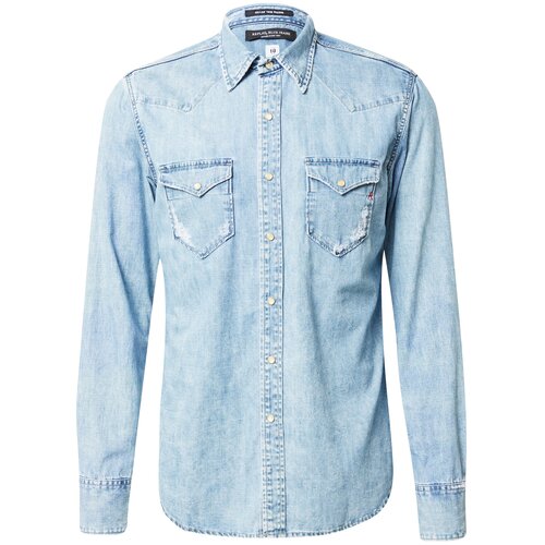 Replay Srajca moder denim Slike
