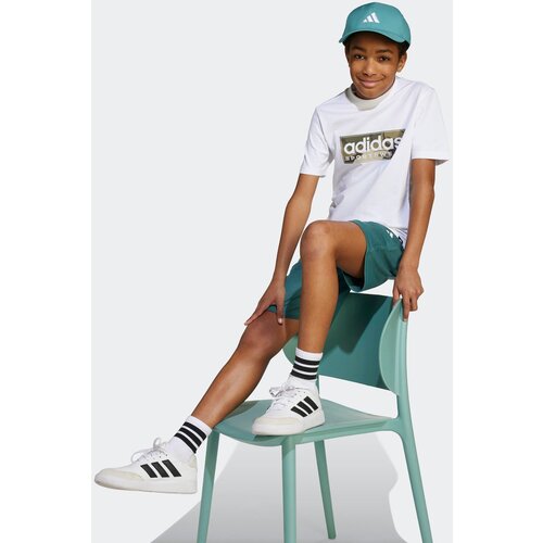 Adidas Majica zd dečake B Camo Lin JX6871, Okrugli izrez, Bela Slike