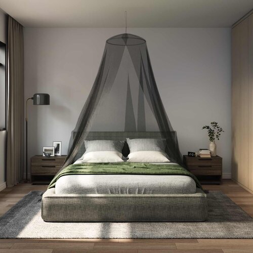  Mreža za komarce za krevet 3 kom. 156 mesh Crna ⌀56 x 220 cm Cijene