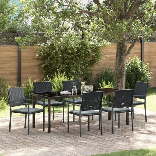  Set od 4 Crna PE poliratan  čelik obložen prahom 54x62.5x89 cm Cijene