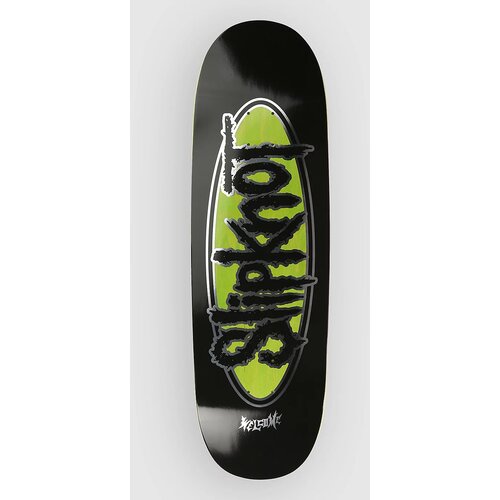 Welcome X Slipknot Oval Logo on Boline2.0 - 9.5&amp;quot;&amp;quot; Skateboard deska black / green stain Slike