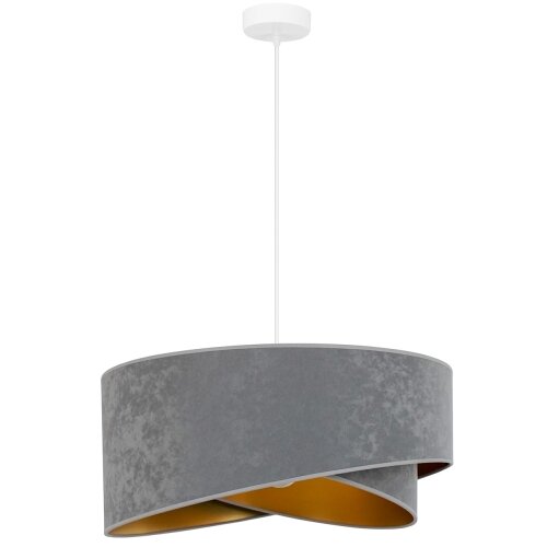  Brilagi - LED luster na sajli LYRA 1xE27/15W/230V siva/zlatna Slike