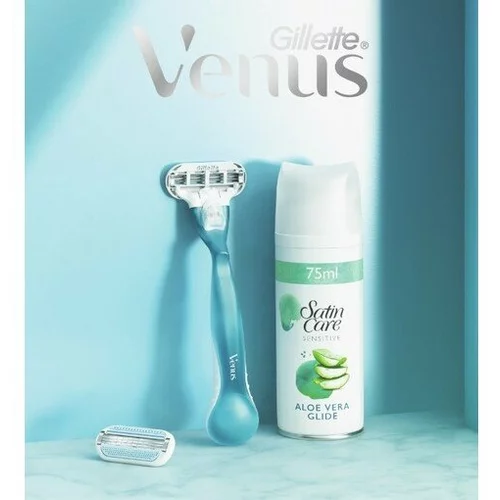 Gillette Venus darilni set brivnik Smooth + gel za britje 7702018597079