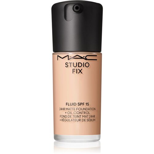 MAC Cosmetics Studio Fix Fluid SPF 15 24HR Matte Foundation + Oil Control matirajoči tekoči puder SPF 15 odtenek N4.5 30 ml Slike