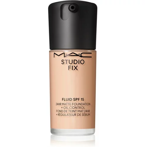MAC Cosmetics Studio Fix Fluid SPF 15 24HR Matte Foundation + Oil Control matirajoči tekoči puder SPF 15 odtenek N4.5 30 ml