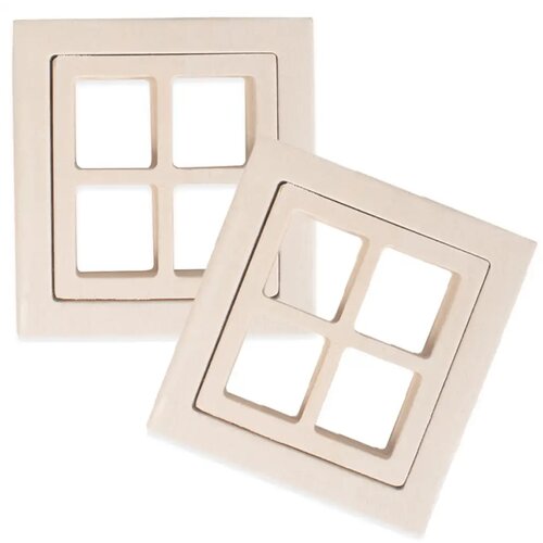 Playbox Drveni set prozora 2 komada 8x8,5 cm Cene
