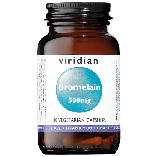 Viridian Nutrition Bromelain Viridian, 500 mg (30 kapsul)