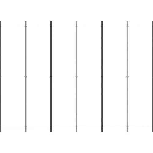  pregrada s 6 panela bijela 300 x 220 cm od tkanine Slike