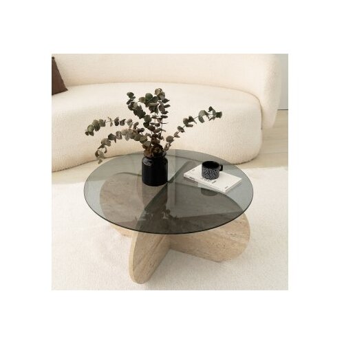 Hanah home Club sto Bubble, 75x35 cm, krem Slike