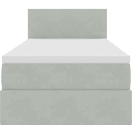  Krevet s od storage s madracem Svijetlo siva 90 x 190 cm Bar&amp;scaron;un Slike