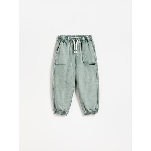 Reserved Pamučne jogger hlače - čeličnozeleno Cijene