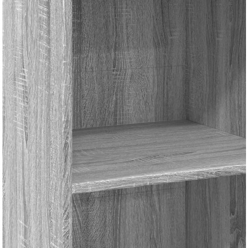  Visoka komoda siva boja hrasta 50x41x124 cm konstruirano drvo Slike