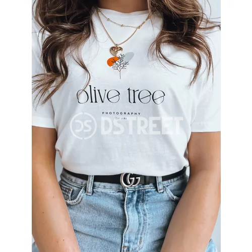 DStreet Women's T-shirt OLIVE TREE ecru