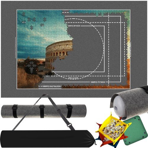 Puzzle podloga s vrećicom i pumpicom, 115 x 67 cm Slike